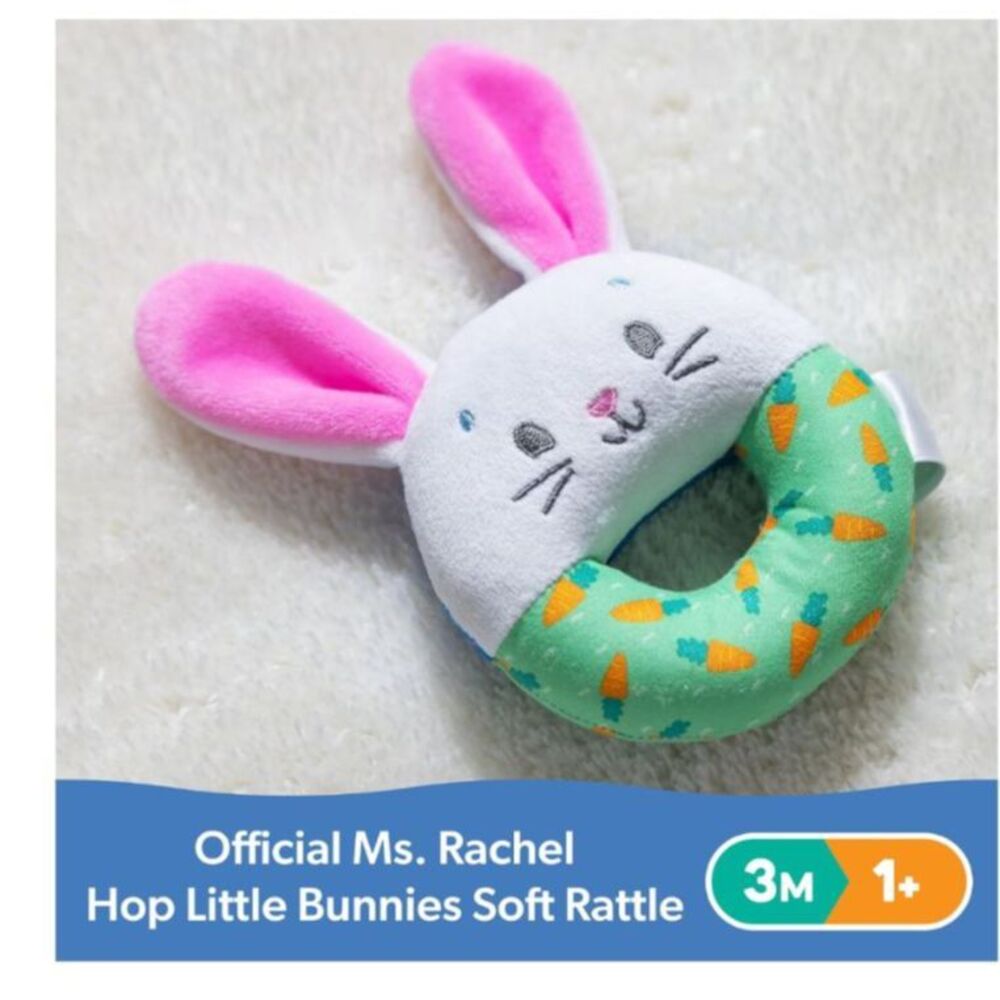 Ms. Rachel Hop Little Bunnies Soft Rattle - Picture 3 of 5